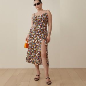 REFORMATION CRIMINI RAMONA MIDI DRESS